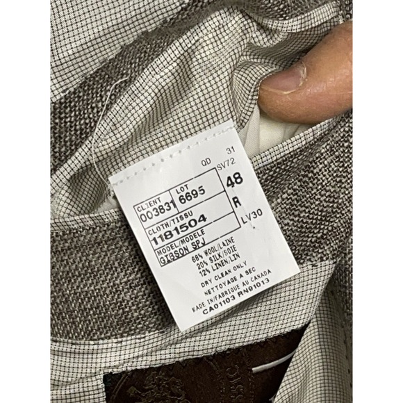 Patrick James Blazer Men 48R Italy Loro Piana Summertime Wool Silk Linen Luxury - Picture 10 of 11